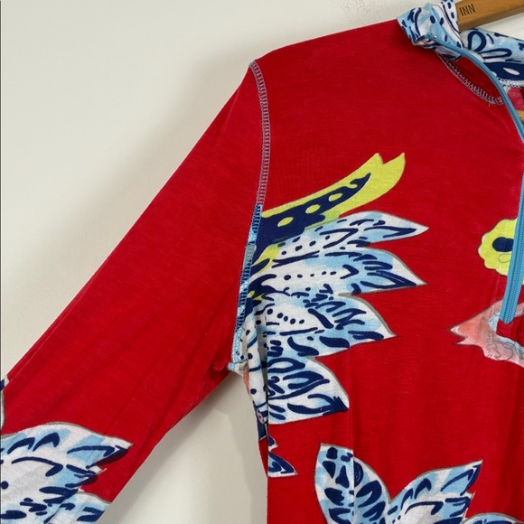 Krimson Klover Women’s Medium Cycling Baselayer Top 1/4 Zip Red Blue Long Sleeve - Picture 2 of 7